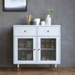 Artificial Wood Kitchen Sideboard Cabinet Glam Buffet Server Cabinet with Storage Clearhalo 'buffet_sideboard' 'Buffets & Sideboards' 'furn' 'furn_buffet_sideboard' 'Furniture' 'Kitchen & Dining Furniture' 1200x1200_3a69650a-d109-4121-a6e6-a5ade53c0c68
