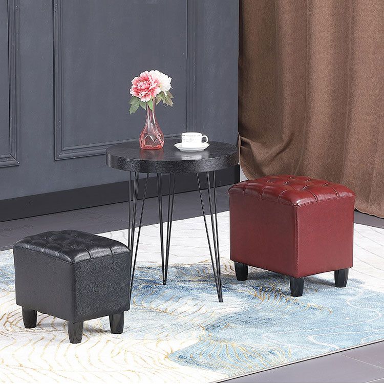 Fucile in pelle nera in pelle nera rettangolo colore puro standard interno