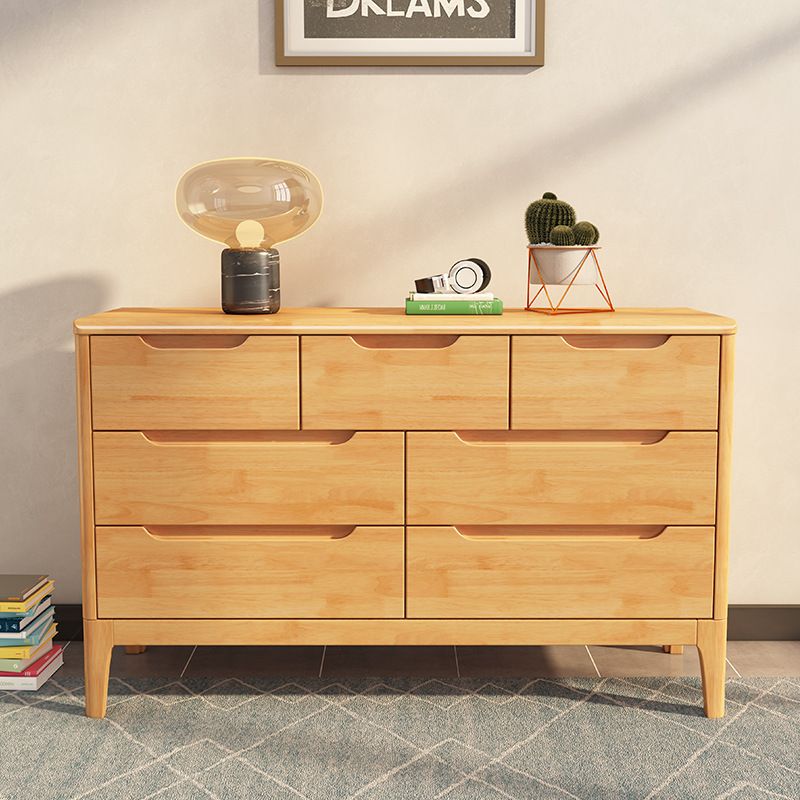 Rectangular Wood Chest Modern Style 5/6/7 - Drawer Accent Chest Clearhalo 'Cabinets & Chests' 'cabinets_chests' 'furn' 'furn_cabinets_chests' 'Furniture' 'Living Room Furniture' 1200x1200_3a6a5cd7-3708-4f63-ba85-1cc2c82bccc1