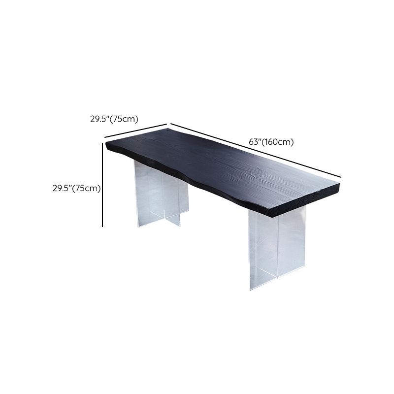 Modern 1/7 Pieces Dining Set Rectangle Pine Wood Dining Table for Kitchen