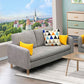 Square Arm Modern Sofa 30"W Linen Sofa for Living Room with Storage Clearhalo 'furn' 'furn_sofas' 'Furniture' 'furniture_sofas' 'kitchen' 'kitchen_sofas' 'Living Room Furniture' 'Sofa' 'sofas' 1200x1200_3a6e3d42-fa1c-4f47-8d4c-5d0f0573003a