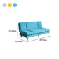 Fabric Modern Tight Back Sofa 31.49" High Armless Sofa for Living Room