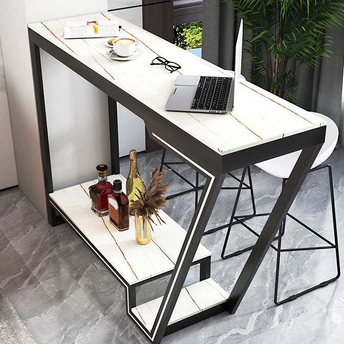 Juego de mesa de Bar para balcón, barra casera de Metal de estilo magnífico con taburetes de pie, 1/2/3 piezas