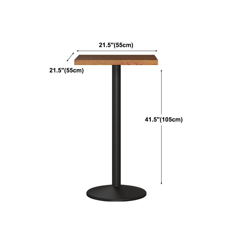 Industrial Wood Top Counter Table Black Metal Base Table for Coffee Shop Clearhalo 'Bar Furniture' 'Bar Tables' 'bar_tables' 'furn' 'furn_bar_tables' 'Furniture' 'furniture_bar_tables' 'Kitchen & Dining Furniture' 'kitchen&dining_furn' 'kitchen' 1200x1200_3a713e42-792c-4d3f-b3fb-5401e39313e7
