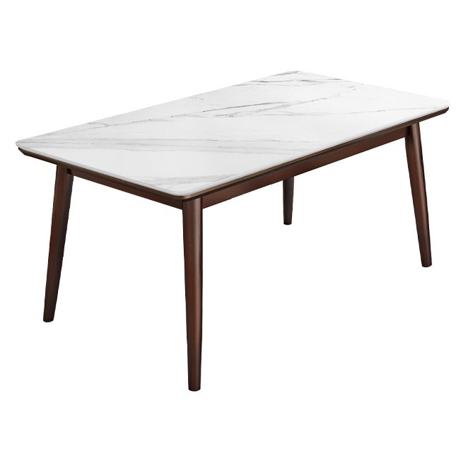 Modern Style Home Sintered Stone Dining Table Rectangle Shape Table with Wood Base Clearhalo ' dining_table' 'Dining Tables & Seating' 'Dining Tables' 'furn' 'furn_dining_table' 'Furniture' 'furniture_dining_table' 'Kitchen & Dining Furniture' 'kitchen&dining_furn' 'kitchen' 'kitchen_dining_table' 1200x1200_3a71cec7-6195-4ad0-9042-47d60f54aafe