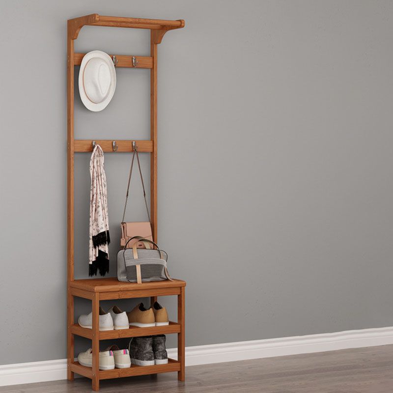 Midcentury Modern Hall Stand Wooden Hall with Scaffali