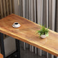 Modern Bar Height Pub Table Solid Wood Top Pub Table with Black Base Clearhalo 'Bar Furniture' 'Bar Tables' 'bar_tables' 'furn' 'furn_bar_tables' 'Furniture' 'Kitchen & Dining Furniture' 1200x1200_3a73ecde-7faa-4c00-ba06-b9e0617762e1