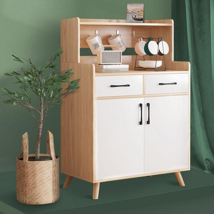 Wood Kitchen Sideboard Cabinet Modern Credenza with Drawer and Storage Clearhalo 'buffet_sideboard' 'Buffets & Sideboards' 'furn' 'furn_buffet_sideboard' 'Furniture' 'furniture_buffet_sideboard' 'Kitchen & Dining Furniture' 1200x1200_3a7471fb-f921-416a-aadf-105190601c24