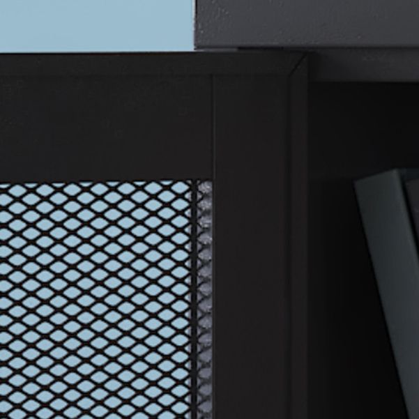 Steel Sideboard Modern Server Cabinet with Storage for Dining Room Kitchen Clearhalo 'buffet_sideboard' 'Buffets & Sideboards' 'furn' 'furn_buffet_sideboard' 'Furniture' 'Kitchen & Dining Furniture' 1200x1200_3a74edf9-035c-4957-8f0a-56e06229facf