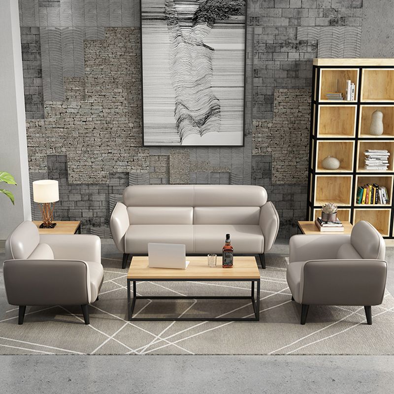 Faux Leather Square Arm Sofa Foam Filled Sewn Pillow Back Sofa for Living Room Clearhalo 'furn' 'furn_sofas' 'Furniture' 'furniture_sofas' 'kitchen' 'kitchen_sofas' 'Living Room Furniture' 'Sofa' 'sofas' 1200x1200_3a78095a-a1ac-47a3-a6f8-f221fbd8bc88