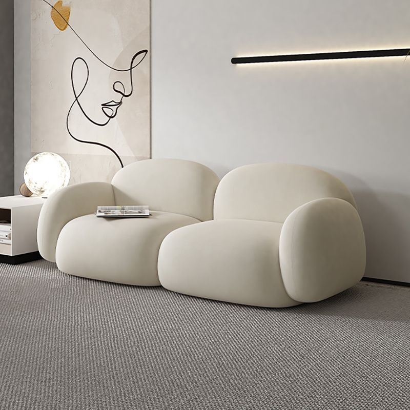 Cojines contemporáneos salón de estar de brazo enrollado