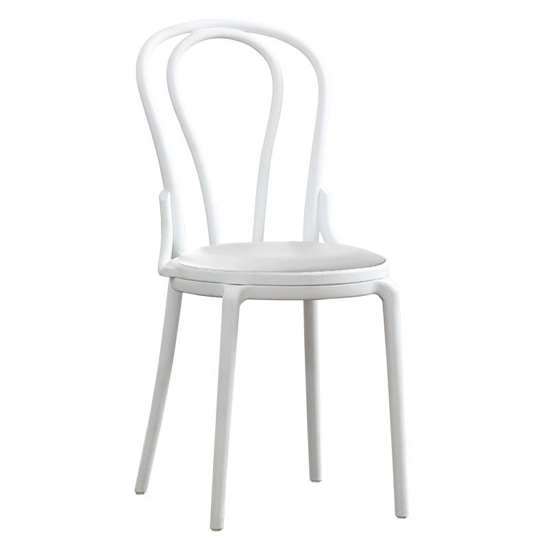 Contemporary Windsor Back Side Chair Plastic Dining Armless Chair for Home Clearhalo ' kitchen&dining_furn' 'Dining Chairs' 'Dining Tables & Seating' 'dining_chair' 'furn' 'furn_dining_chair' 'Furniture' 'furniture_dining_chair' 'Kitchen & Dining Furniture' 'kitchen' 1200x1200_3a791110-6e18-4567-89bd-75846a7d406f