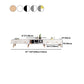 12" - Brede houten tv-standaard, verschuifbare Scandinavische tv-console met 2/3/4 lades