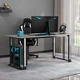 Table d'écriture de forme rectangulaire en pierre de style moderne avec 2 legs pour la maison