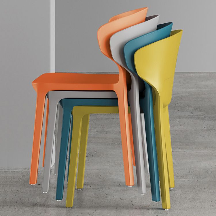 Scandinavian Conference Plastic Side Chair Matte Finish Wingback Dining Chair Clearhalo ' kitchen&dining_furn' 'Dining Chairs' 'Dining Tables & Seating' 'dining_chair' 'furn' 'furn_dining_chair' 'Furniture' 'furniture_dining_chair' 'Kitchen & Dining Furniture' 'kitchen' 1200x1200_3a7ce419-d204-46bb-8d62-9a557d6982fb