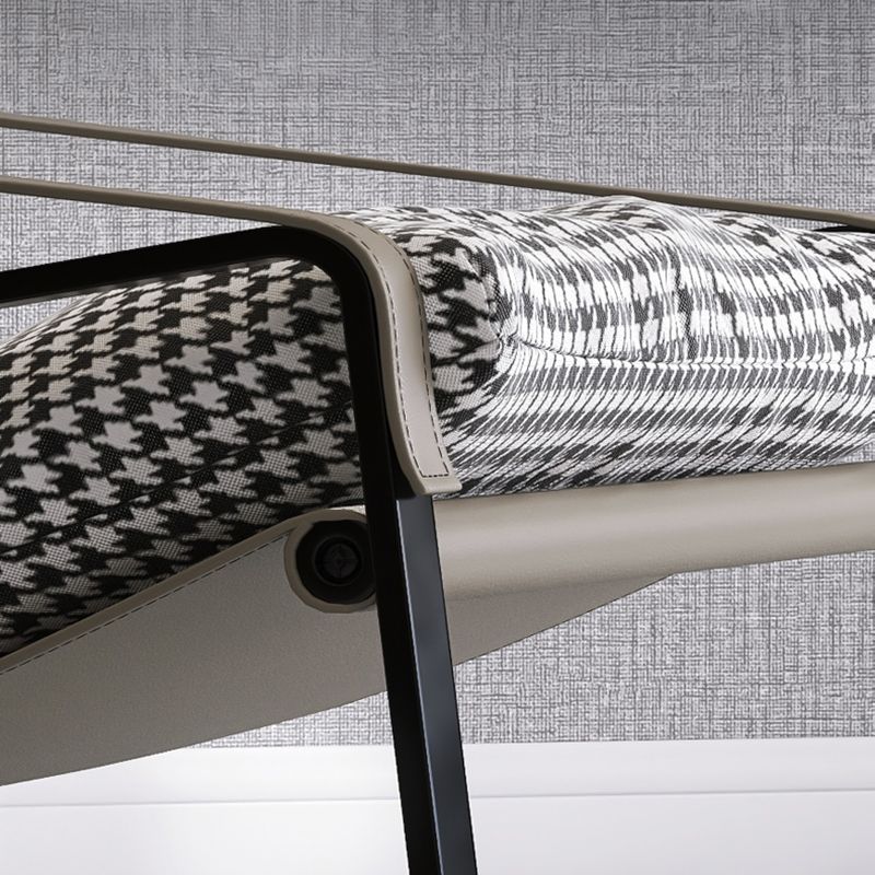 Mid-Century Modern Accent Armchair with Loose Back and Sled Base Clearhalo 'Accent Chairs' 'accent_chairs' 'Chairs & Seating' 'furn' 'furn_accent_chairs' 'Furniture' 'Living Room Furniture' 1200x1200_3a7e54df-81d3-4c4e-988d-ecc6a5afc08f