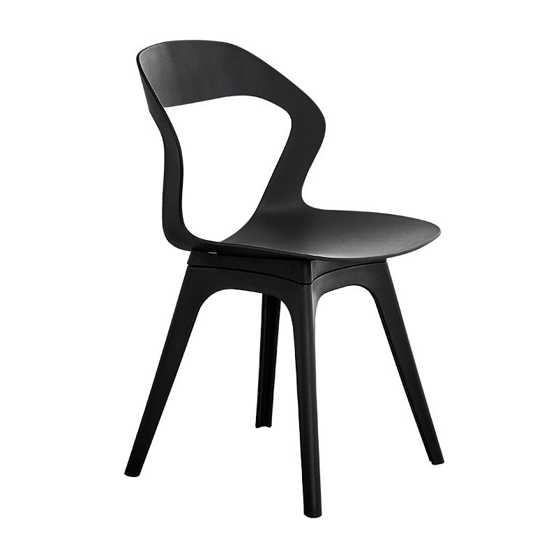 Scandinavian Home Side Chair Indoor Open Back Plastic Dining Room Chair Set Clearhalo ' kitchen&dining_furn' 'Dining Chairs' 'Dining Tables & Seating' 'dining_chair' 'furn' 'furn_dining_chair' 'Furniture' 'furniture_dining_chair' 'Kitchen & Dining Furniture' 'kitchen' 1200x1200_3a7f6b73-c1cb-40ab-8ed0-ce51f5bb4d97