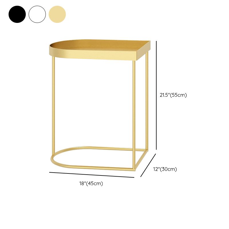 Mid-Century Tray Top Corner Table Frame Metal Side End Table Clearhalo 'Coffee & Accent Tables' 'End & Side Tables' 'end_side_tables' 'furn' 'furn_end_side_tables' 'Furniture' 'Living Room Furniture' 1200x1200_3a815837-61ed-452c-a4cc-0a3f5658c0b7