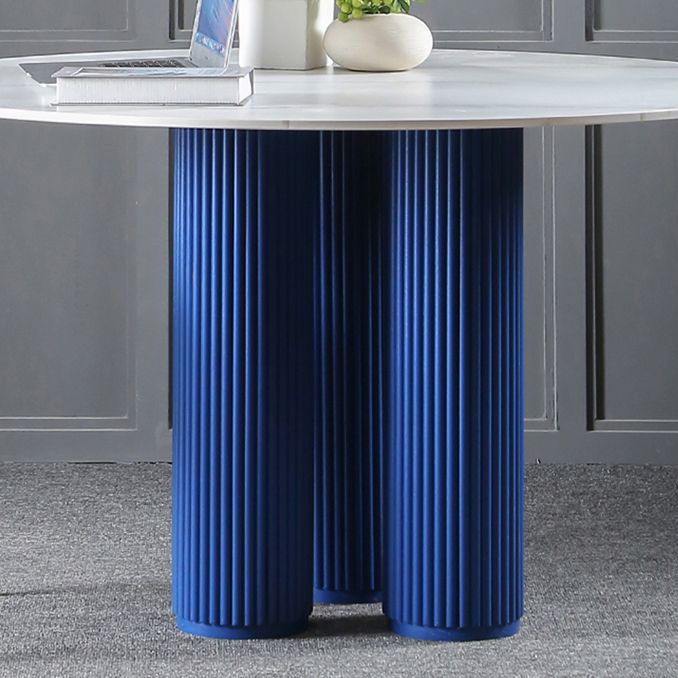 Sintered Stone Dining Table Modern Round Dining Table with Wooden Base Clearhalo ' dining_table' 'Dining Tables & Seating' 'Dining Tables' 'furn' 'furn_dining_table' 'Furniture' 'furniture_dining_table' 'Kitchen & Dining Furniture' 'kitchen&dining_furn' 'kitchen' 'kitchen_dining_table' 1200x1200_3a81e765-997a-45d4-b894-adc55aec67a1