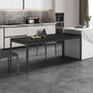 Modern Style Sintered Stone Dining Room Dinner Kitchen Table Black Rectangle Table Clearhalo ' dining_table' 'Dining Tables & Seating' 'Dining Tables' 'Furniture' 'furniture_dining_table' 'Kitchen & Dining Furniture' 'kitchen&dining_furn' 'kitchen' 'kitchen_dining_table' 1200x1200_3a83045d-1293-47d4-9671-80065e21beb8