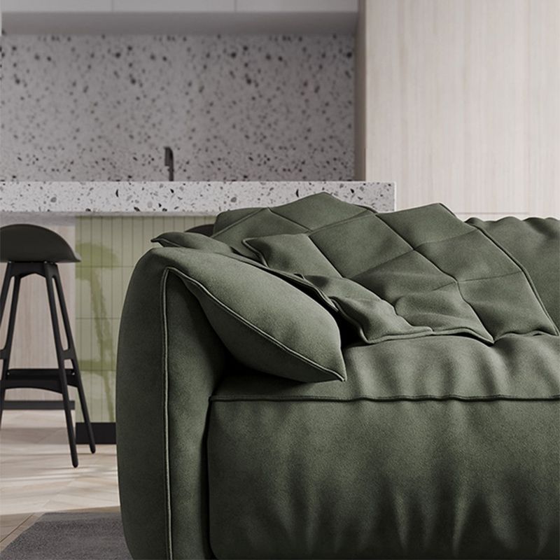 Contemporary Faux Leather Couch Down Filled Settee with Pillow Top Arm Clearhalo 'furn' 'furn_sofas' 'Furniture' 'furniture_sofas' 'Living Room Furniture' 'Sofa' 'sofas' 1200x1200_3a88c5de-3d2c-4ed6-98cc-9c76603e9bcc