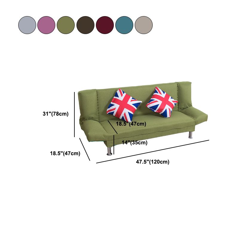 リネンコンテンポラリーアームレスコンバーチブルソファ折りたたみ式ソファー用のソファ