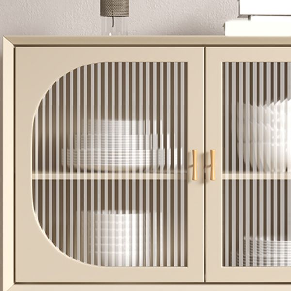 Server moderno del server da pranzo ingegnerizzato in legno con cassetti per la cucina