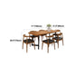 Pine Wood Top Dining Table Modern Rectangle Table with Sled Base Clearhalo 'Dining Tables & Seating' 'Dining Tables' 'dining_table' 'Furniture' 'furniture_dining_table' 'Kitchen & Dining Furniture' 'kitchen' 'kitchen_dining_table' 1200x1200_3a8ce587-3c9d-4ae0-83b8-316d7ccab99e