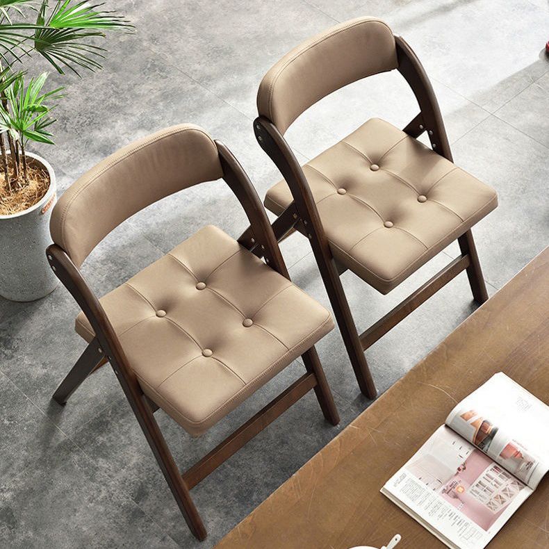 Solid Wood Dining Chair Modern Style Folding Chair for Dining Room Clearhalo 'Dining Chairs' 'Dining Tables & Seating' 'dining_chair' 'furn' 'furn_dining_chair' 'Furniture' 'Kitchen & Dining Furniture' 1200x1200_3a8d1650-b47f-4328-a296-661d5a00a0b0