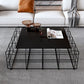 Mid-Century Modern Black Cocktail Table in Iron 1 Coffee Table Clearhalo 'Coffee & Accent Tables' 'Coffee Tables' 'coffee_tables' 'furn' 'furn_coffee_tables' 'Furniture' 'Living Room Furniture' 1200x1200_3a8ee30f-0b65-45f5-9518-243a29ce9296