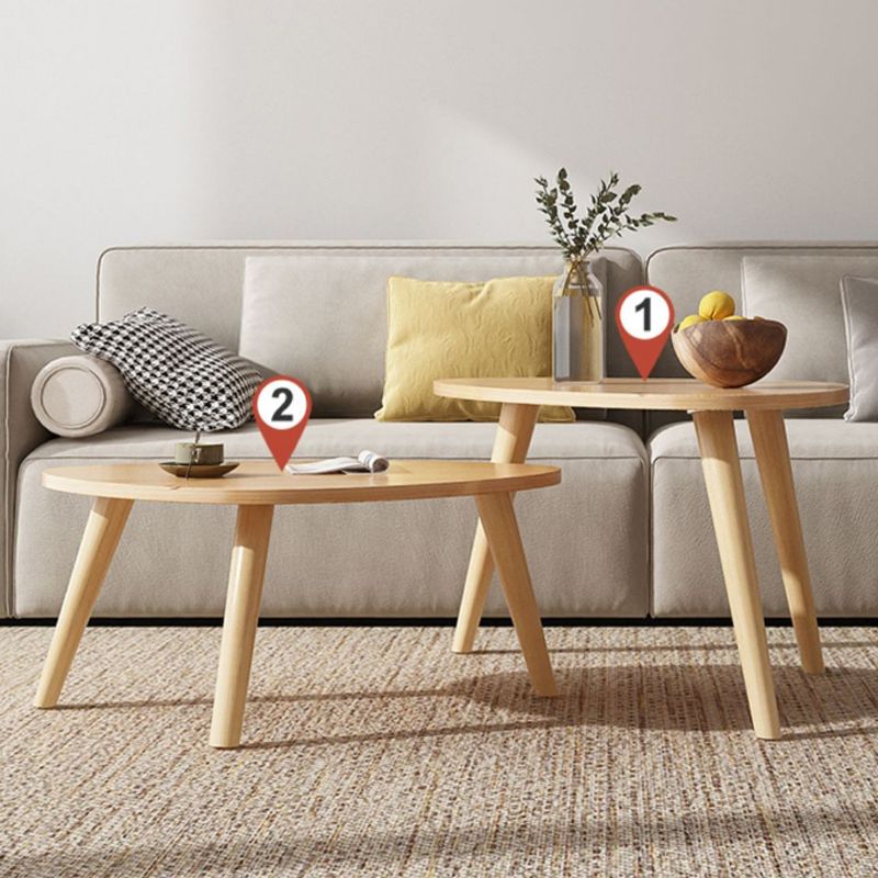 3 Legs Wood Coffee Table Modern Free-Form Nesting Coffee Table Set Clearhalo 'Coffee & Accent Tables' 'Coffee Tables' 'coffee_tables' 'furn' 'furn_coffee_tables' 'Furniture' 'Living Room Furniture' 1200x1200_3a8fb3fc-7813-480a-b7d5-1c63e4914305