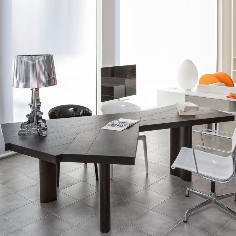 Parsons Wooden Writing Desk Black 28.7 "Distano da ufficio alto