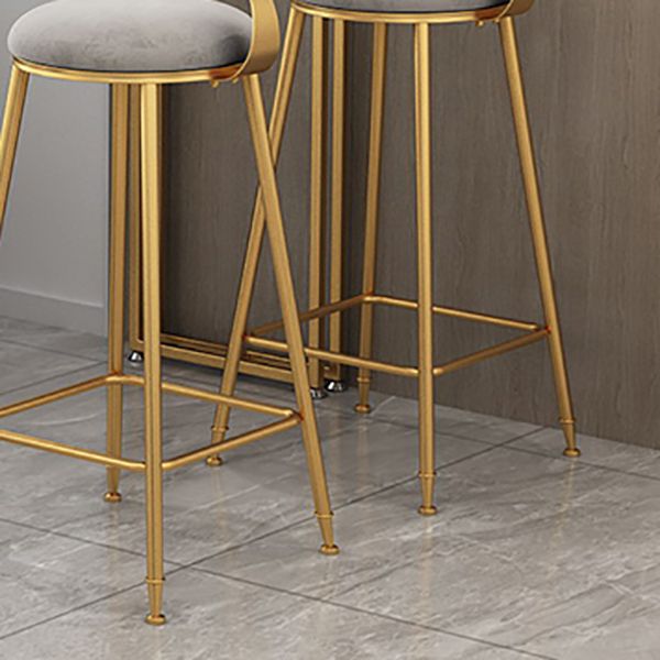 Glam Dining Stools Armless Round Dining Stools with Metal Base Clearhalo 'Bar Furniture' 'Bar Stools' 'bar_stools' 'furn' 'furn_bar_stools' 'Furniture' 'Kitchen & Dining Furniture' 1200x1200_3a93f29c-7a45-4acc-8287-84512c7314af