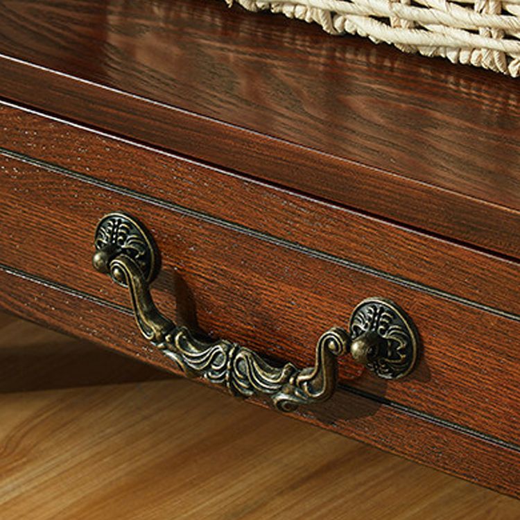 Modern Square Double Tier End Table Solid Wood 4 Legs End Table Clearhalo 'Coffee & Accent Tables' 'End & Side Tables' 'end_side_tables' 'furn' 'furn_end_side_tables' 'Furniture' 'Living Room Furniture' 1200x1200_3a945cd8-7d62-4408-951c-890157335422