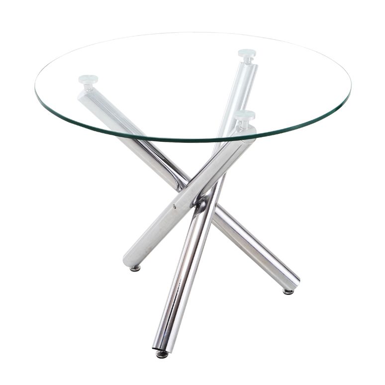 Round Shape Transparent Dining Table Glass Table Minimalist with 3 Legs Clearhalo ' dining_table' 'Dining Tables & Seating' 'Dining Tables' 'furn' 'furn_dining_table' 'Furniture' 'furniture_dining_table' 'Kitchen & Dining Furniture' 'kitchen&dining_furn' 'kitchen' 'kitchen_dining_table' 1200x1200_3a9467ee-76eb-4f0a-b701-1253829f34b4