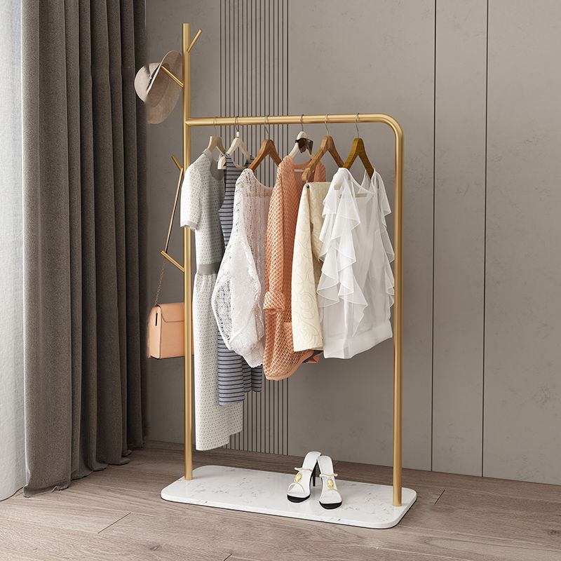 Contemporary Hall Stand Marble Bottom Hall Tree with Coat Hanger Hooks Clearhalo 'Entry & Mudroom Furniture' 'furn' 'furn_hall_tree_coat_racks' 'Furniture' 'Hall Trees & Coat Racks' 'hall_tree_coat_racks' 1200x1200_3a948222-410a-4c66-a1b6-807a69513d20