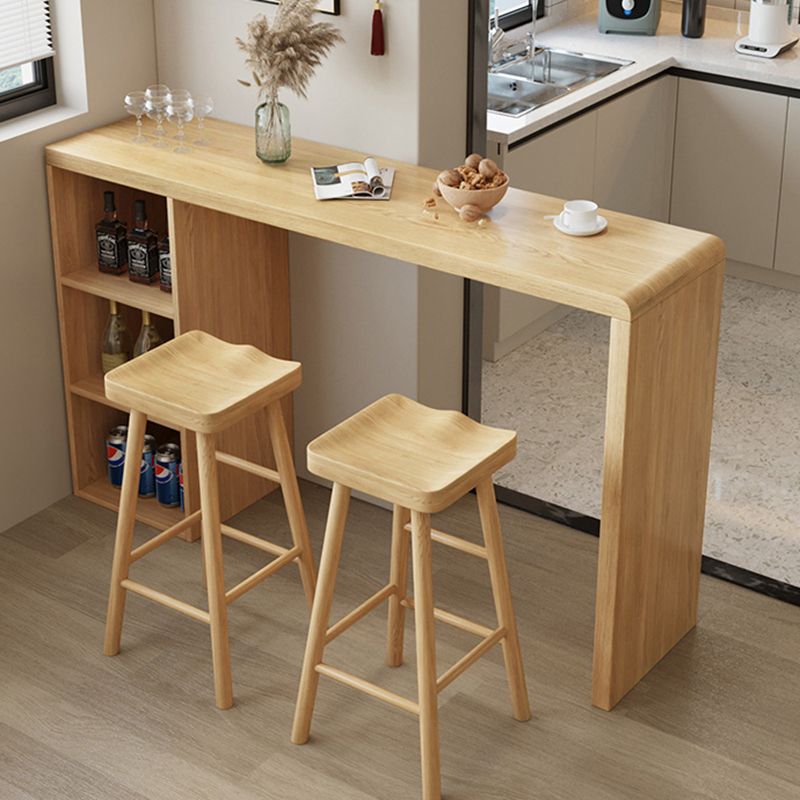 Contemporary Rectangle Solid Wood Bar Stool Table for Living Room Clearhalo 'Bar Furniture' 'Bar Tables' 'bar_tables' 'furn' 'furn_bar_tables' 'Furniture' 'Kitchen & Dining Furniture' 1200x1200_3a95fa9c-7e4c-442b-a4fc-87c7ae82ebd7