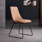 Brown and Beige Dining Chairs Contemporary Armless Dining Side Chair