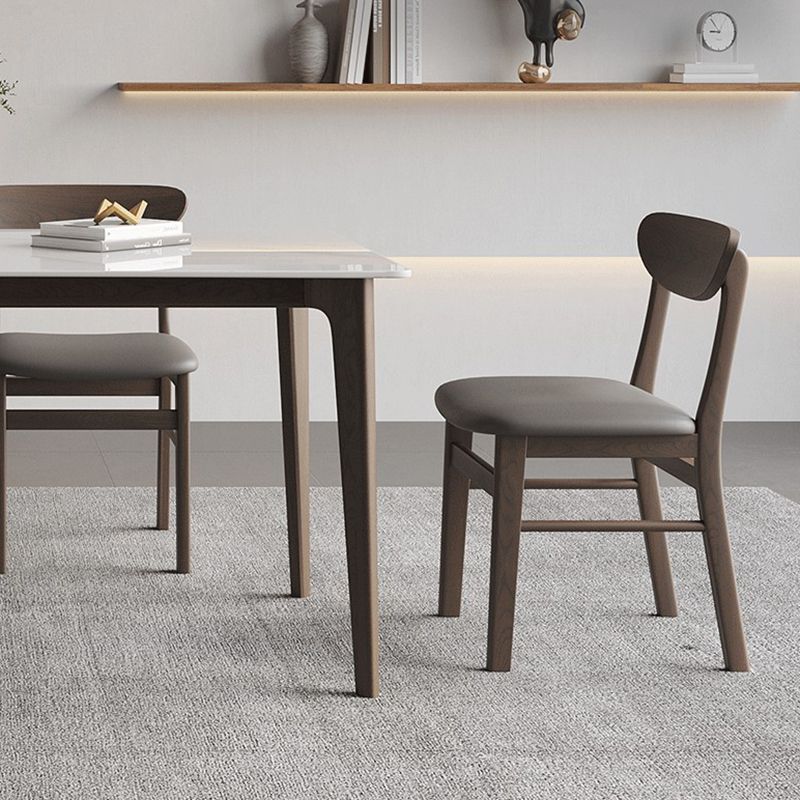 4 Brown Finnish Legs Dinner Table Mid-Century Modern Rectangle Dining Table Clearhalo 'Dining Tables & Seating' 'Dining Tables' 'dining_table' 'furn' 'furn_dining_table' 'Furniture' 'furniture_dining_table' 'Kitchen & Dining Furniture' 'kitchen' 'kitchen_dining_table' 1200x1200_3a98f7d5-2e6f-495b-84dd-cb68bc2764da