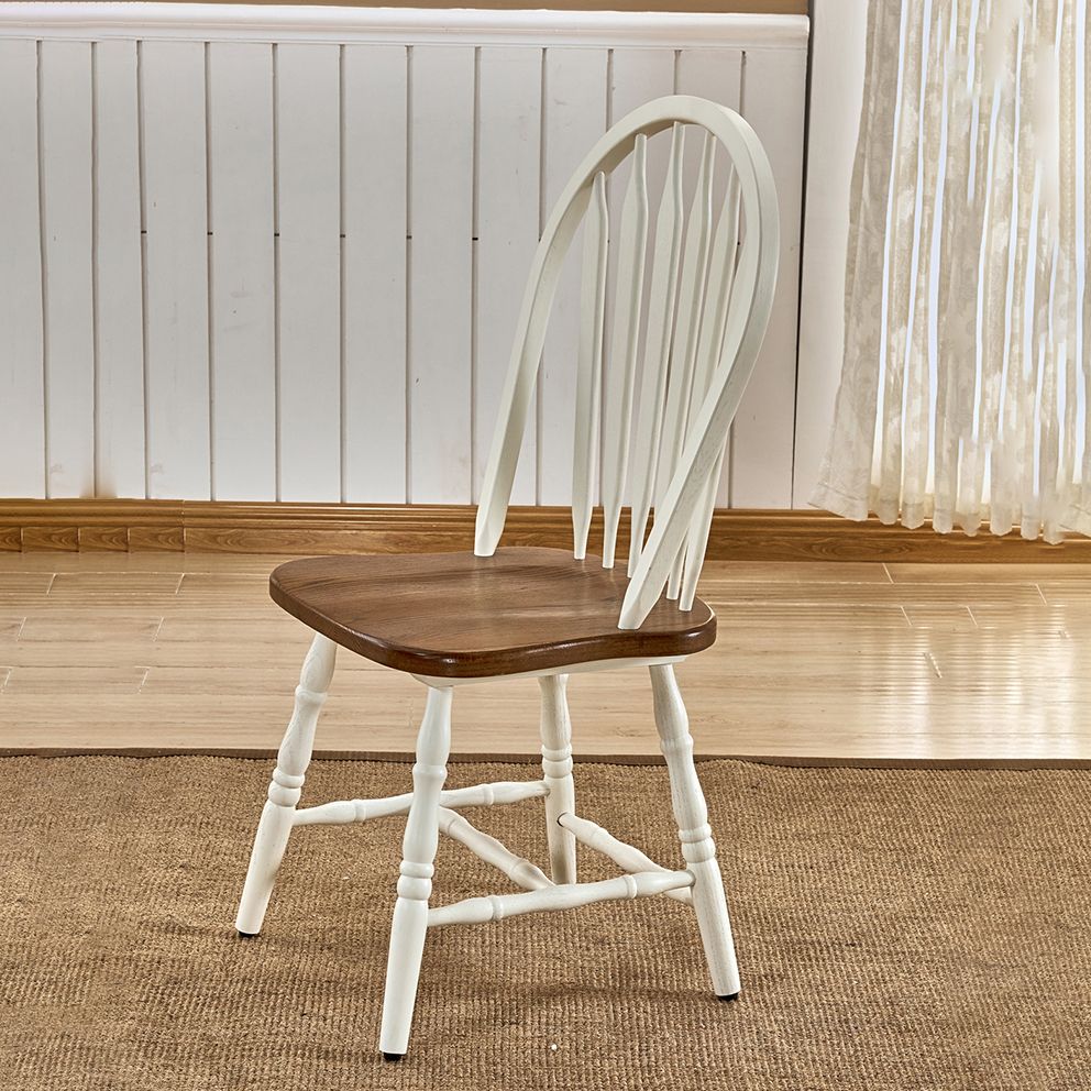 Solid Wood Traditional Dining Room Chair Matte Finish Windsor Back Side Chair Clearhalo ' kitchen&dining_furn' 'Dining Chairs' 'Dining Tables & Seating' 'dining_chair' 'furn' 'furn_dining_chair' 'Furniture' 'furniture_dining_chair' 'Kitchen & Dining Furniture' 'kitchen' 1200x1200_3a9a9b10-746c-4838-9611-36c412b40246