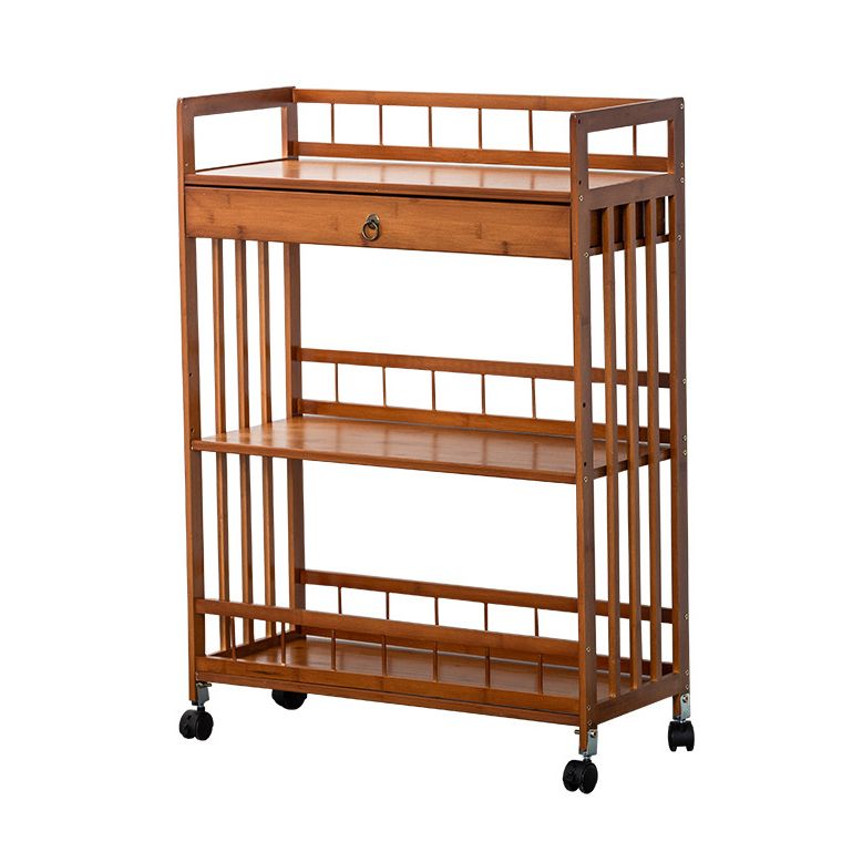 Tavolo da preparazione a rotolamento in stile contemporaneo tavolo da preparazione in legno per ristorante