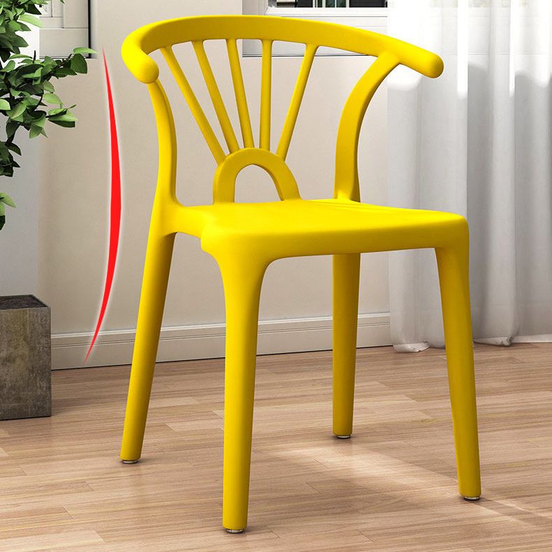 Modern Plastic Stackable Side Chair Slat Back Matte Finish Dining Chair Clearhalo ' kitchen&dining_furn' 'Dining Chairs' 'Dining Tables & Seating' 'dining_chair' 'furn' 'furn_dining_chair' 'Furniture' 'furniture_dining_chair' 'Kitchen & Dining Furniture' 'kitchen' 1200x1200_3aa03e23-1cde-496b-8dfc-0f9b7822b55e