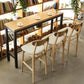 Scandinavian Bar Stool Ash Solid Wood Frame Bar Height Stool