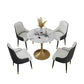 Modern Stone Dining Set 1/4/5 Pieces Round Dining Table Set with Padded Chairs Clearhalo 'Dining Room Sets' 'Dining Tables & Seating' 'dining_room_set' 'furn' 'furn_dining_room_set' 'Furniture' 'Kitchen & Dining Furniture' 1200x1200_3aa0cc93-1ae6-4e02-9466-68c93b205dd3