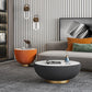 Slate Round Coffee Table Pedestal Minimalist Coffee Table for Living Room Clearhalo 'Coffee & Accent Tables' 'Coffee Tables' 'coffee_tables' 'furn' 'furn_coffee_tables' 'Furniture' 'Living Room Furniture' 1200x1200_3aa0f434-610f-4b98-b16f-76ab113b4553