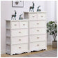 Coastal Storage Chest Solid Wood Dresser with 6/5 Drawers , 11.7 Inch W Clearhalo 'Bedroom Furniture' 'Dressers & Chests' 'dressers_chests' 'furn' 'furn_dressers_chests' 'Furniture' 1200x1200_3aa17d81-6a95-4363-80a4-dcef49abd9d6