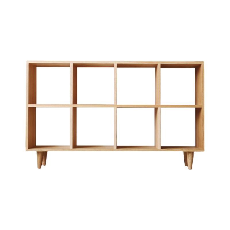Contemporary Wooden Bookshelf Standard Bookcase with Shelves