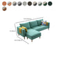 Scandinavian 30.7 " H Faux Leather Square Arm Sofa & Chaise with storage
