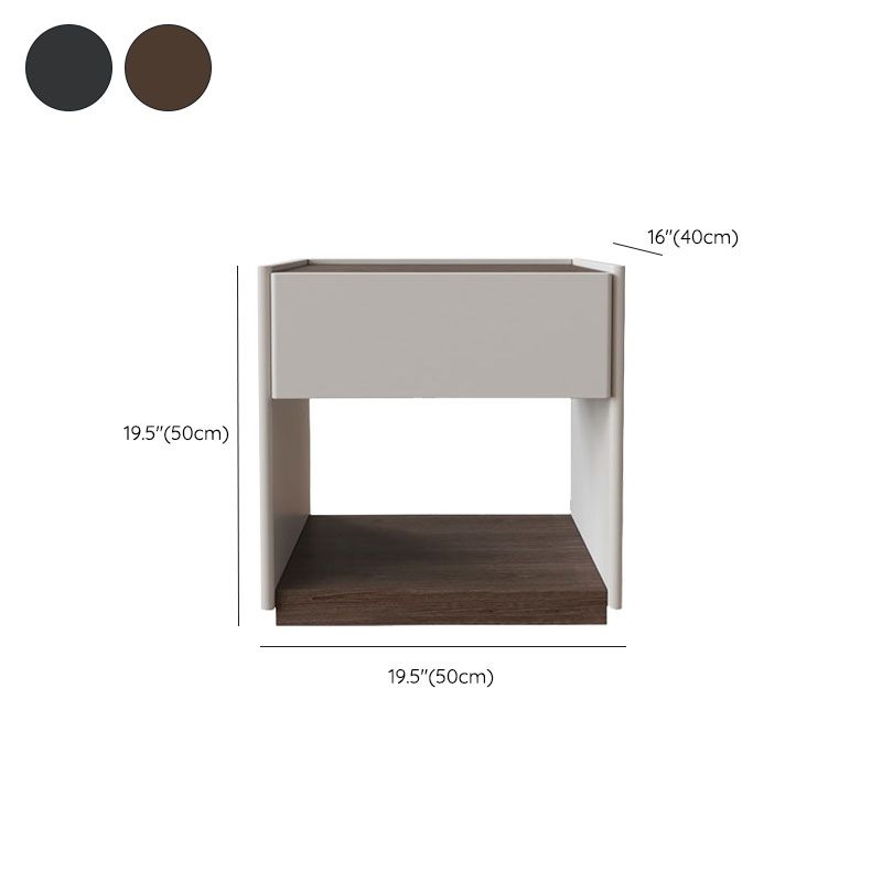 Table table de chevet de table moderne en bois pour chambre à coucher