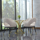 Contemporary Marble Top Dining Table Set 1/3/4/5 Pieces Round Dinette Set